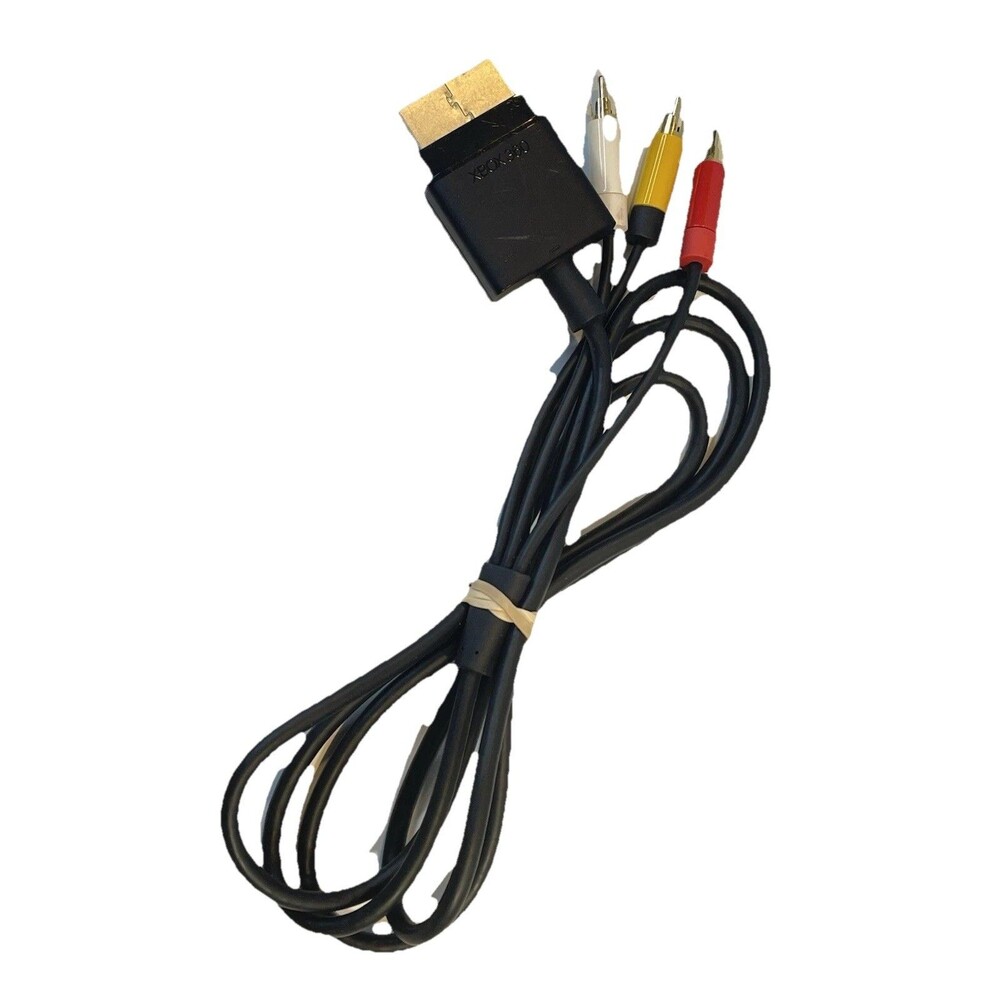 Genuine Official OEM Microsoft XBOX 360 Composite AV Cable X821376-001 Tested